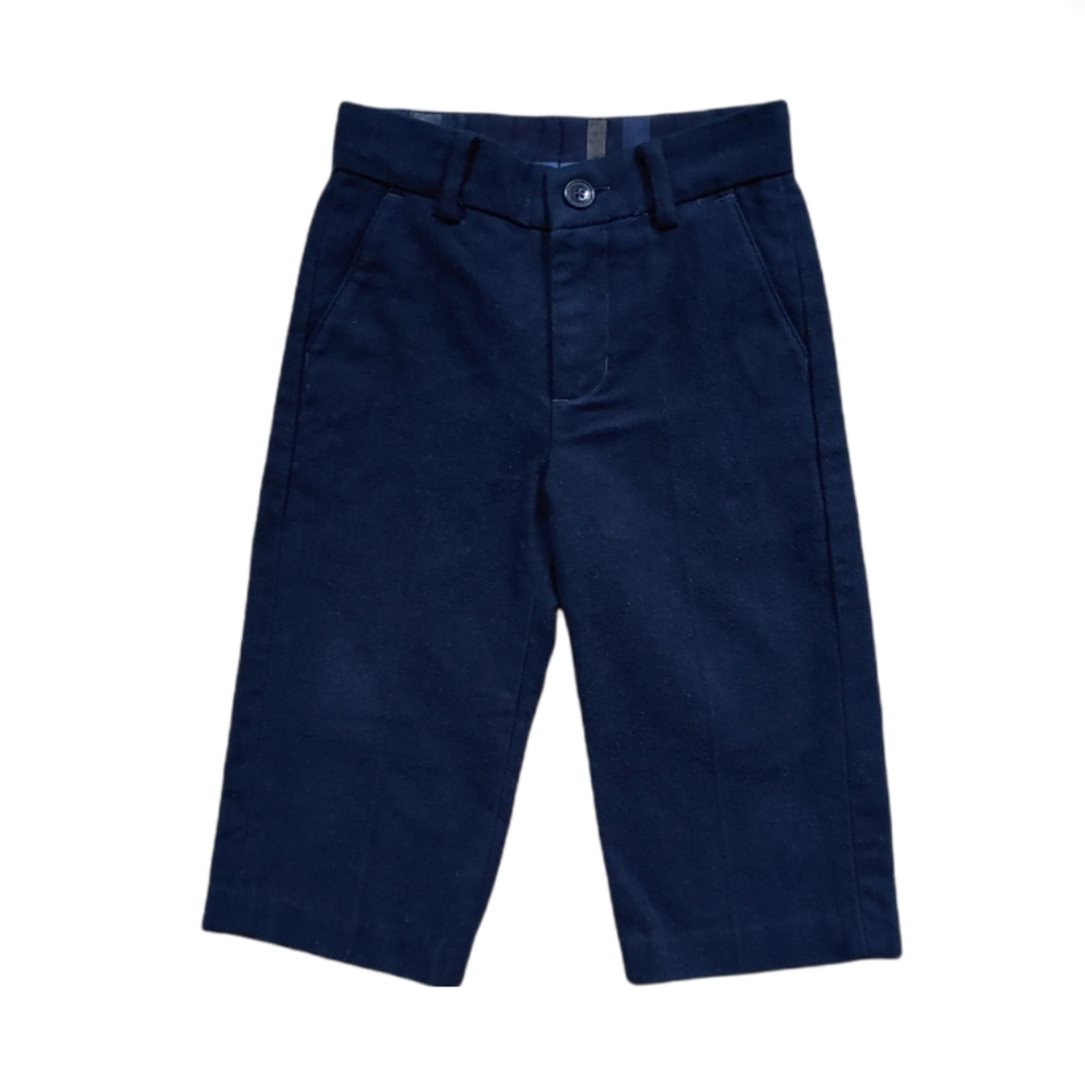 Janie and Jack Boys Navy Blue Special Occasion JJ Classic  Dress Pants Sz 12-18